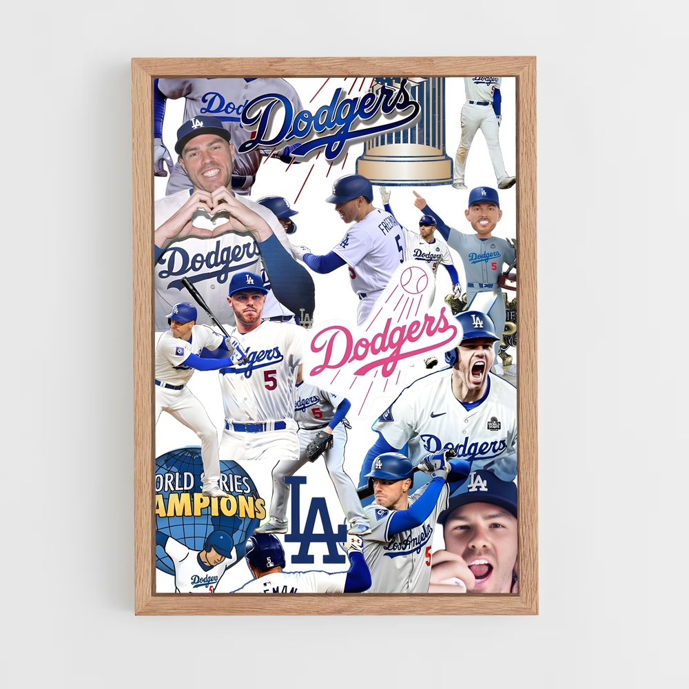 Poster Team Spirit Dodgers – affiche Baseball (vue 4)